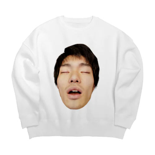 寝てるかきでくんの顔 Big Crew Neck Sweatshirt