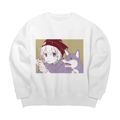 ぼくにもください Big Crew Neck Sweatshirt