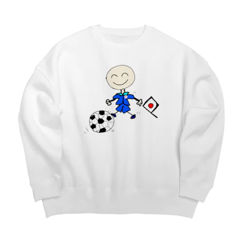 サッカー代表の豆太郎 Big Crew Neck Sweatshirt