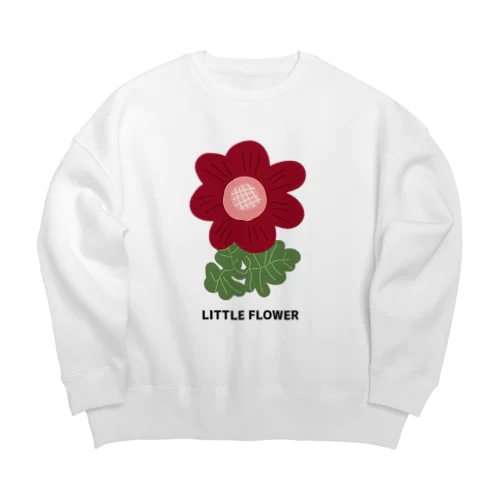 LITTLE FLOWER(RED) Big Crew Neck Sweatshirt