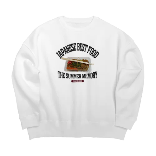 縁日焼きそば（ビンテージ風） Big Crew Neck Sweatshirt