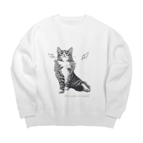 ノルエージャンフォレストキャット　angel　Angel Big Crew Neck Sweatshirt