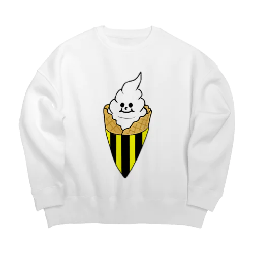 電柱ソフトくん Big Crew Neck Sweatshirt