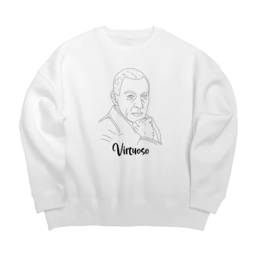 ラフマニノフ（モノトーン） Big Crew Neck Sweatshirt