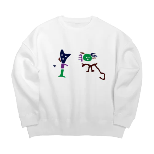 ナスカの地上絵 Big Crew Neck Sweatshirt