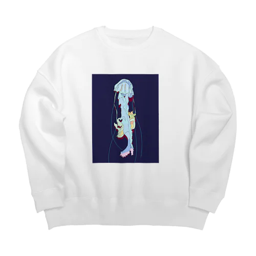 クラゲ Big Crew Neck Sweatshirt