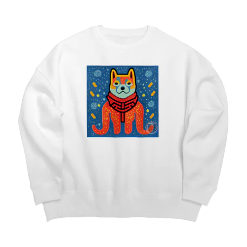 カラフルな生き物シリーズ Big Crew Neck Sweatshirt