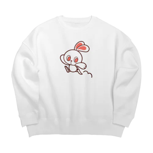 ぽっぷらうさぎ(じゃんぷ！) Big Crew Neck Sweatshirt