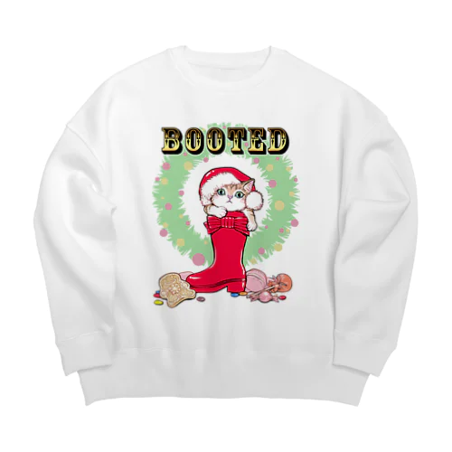 ながぐつこねこのクリスマス Big Crew Neck Sweatshirt