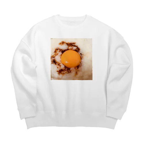 卵かけご飯、 Big Crew Neck Sweatshirt