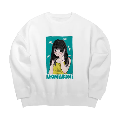 もにもにがーる Big Crew Neck Sweatshirt