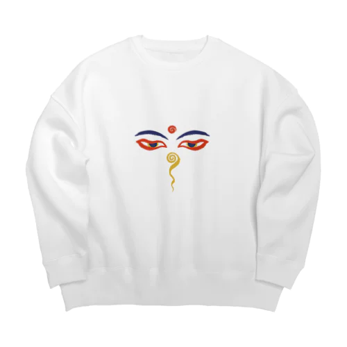 Wisdom Eyes（ブッダの瞳） Big Crew Neck Sweatshirt