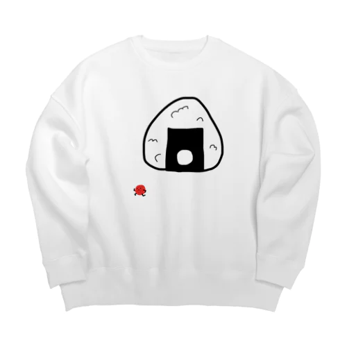 梅干し君脱走 Big Crew Neck Sweatshirt