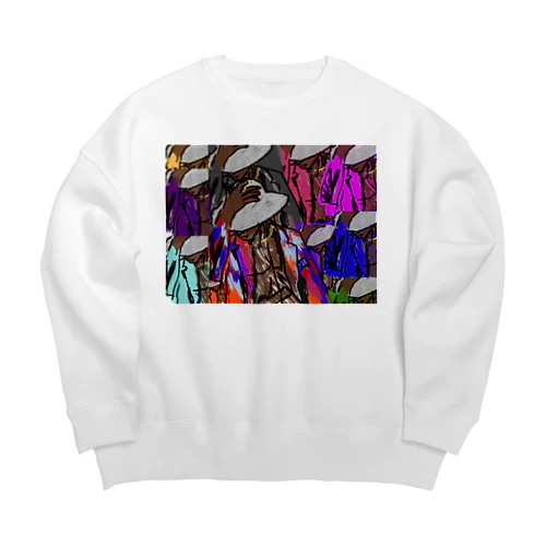 Dancing Hero Big Crew Neck Sweatshirt