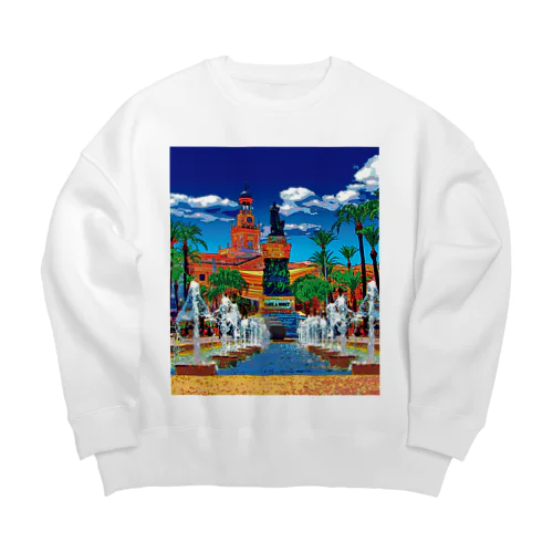 スペイン カディスのサン・ファン・デ・ディオス広場 Big Crew Neck Sweatshirt