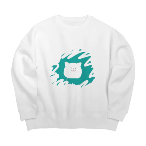 UZAKAWAII NEKO Big Crew Neck Sweatshirt