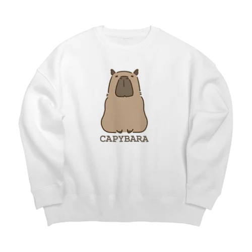 ノーマルカピバラ Big Crew Neck Sweatshirt