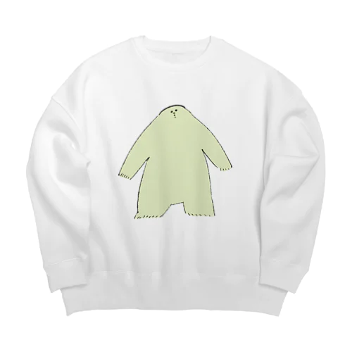 イエティの日向ぼっこ Big Crew Neck Sweatshirt