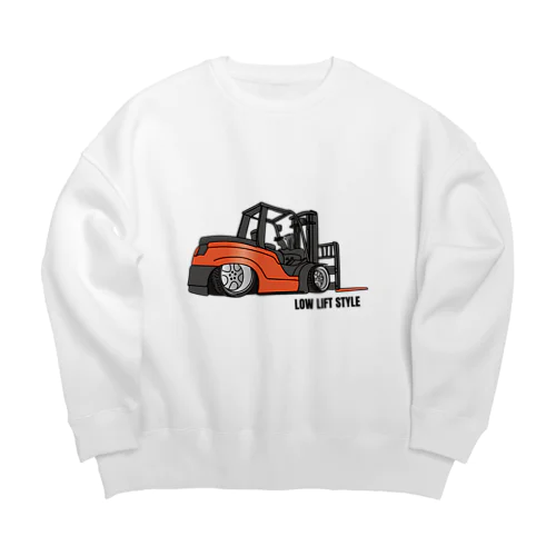 ガチでシャコタンなフォークリフト（オレンジ） Big Crew Neck Sweatshirt