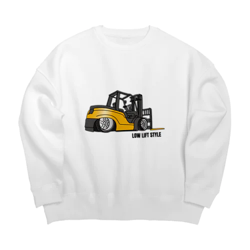 ガチでシャコタンなフォークリフト（イエロー） Big Crew Neck Sweatshirt