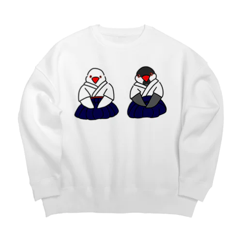 正座の弓道部んちょたち① Big Crew Neck Sweatshirt