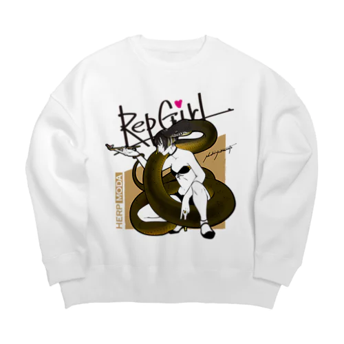 RepGirl/アルバーティスパイソン Big Crew Neck Sweatshirt