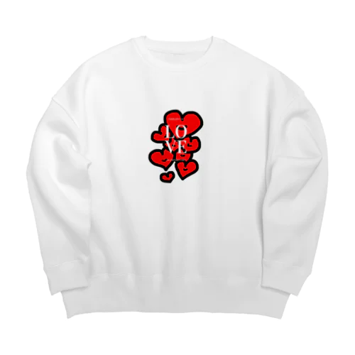 バレンタインlove Big Crew Neck Sweatshirt