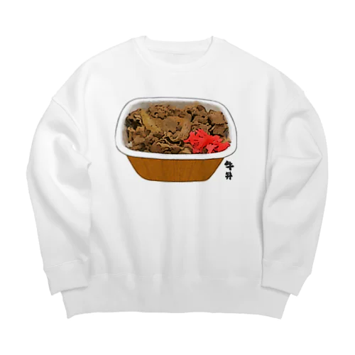 牛丼べんとう_230110 Big Crew Neck Sweatshirt