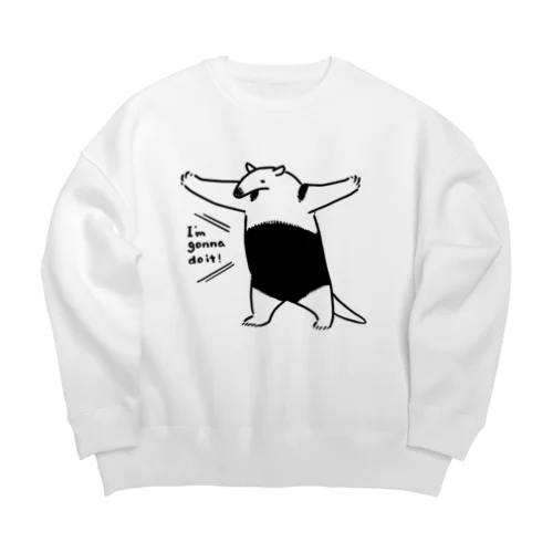 コアリクイはやる気のようだ。 Big Crew Neck Sweatshirt