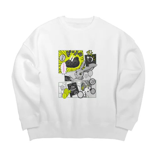 ウサギおはぎ Big Crew Neck Sweatshirt