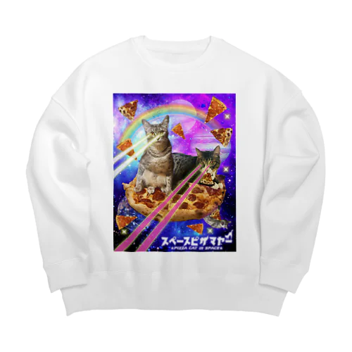 スペースピザマヤー！ Big Crew Neck Sweatshirt