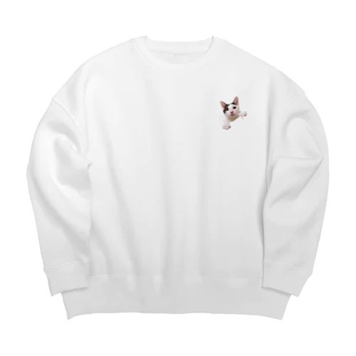 お呼ばれメーチー Big Crew Neck Sweatshirt