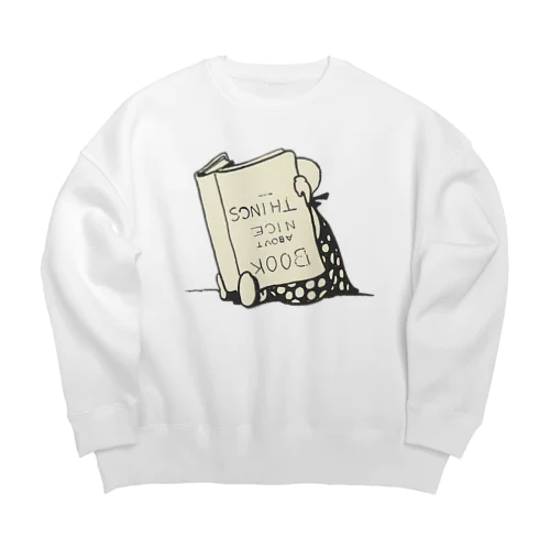 読書に夢中 Big Crew Neck Sweatshirt