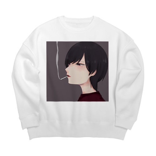 煙草 Big Crew Neck Sweatshirt