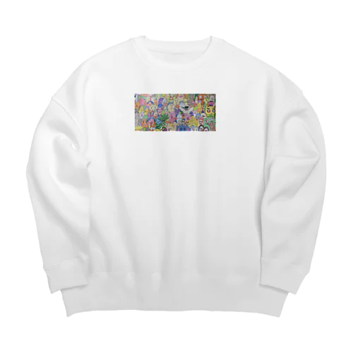 笑顔の花🌻　〜1人1人違ってみんな良い〜 Big Crew Neck Sweatshirt