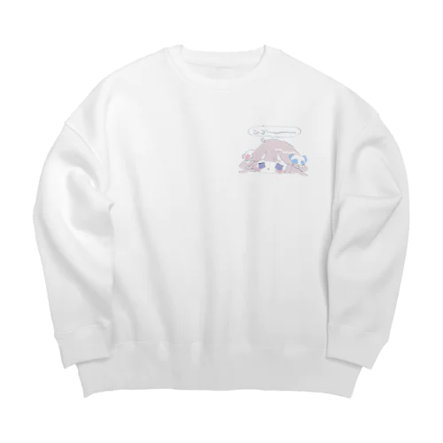 とけためもいちゃん Big Crew Neck Sweatshirt