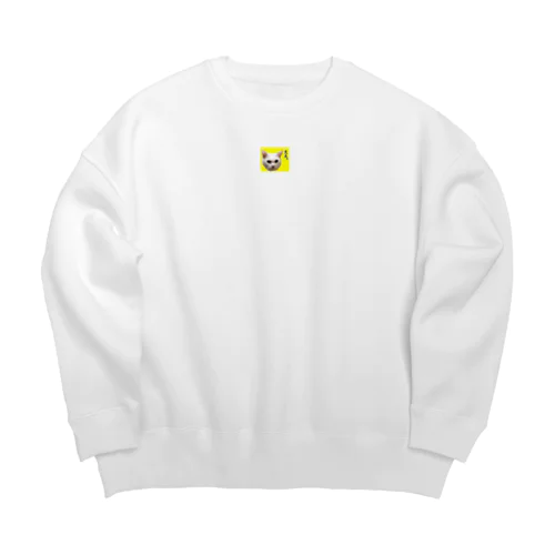 しろねこまる Big Crew Neck Sweatshirt