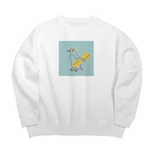 からふるスノボジェンツーペンギン Big Crew Neck Sweatshirt