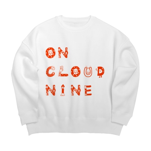 イニシャルズ☆on cloud nine Big Crew Neck Sweatshirt