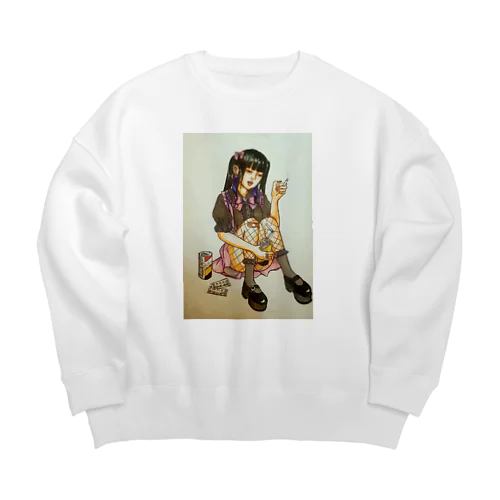 不幸な女 Big Crew Neck Sweatshirt