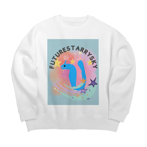 青いドラゴン🐉 Big Crew Neck Sweatshirt