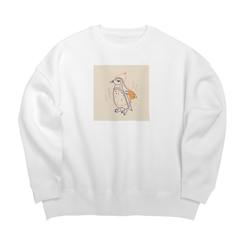 からふるサウナーケープペンギン Big Crew Neck Sweatshirt