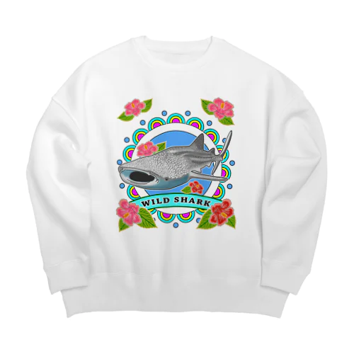 WILD SHARK  ジンベエザメ Big Crew Neck Sweatshirt