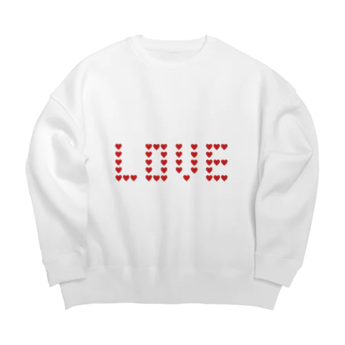 ドット絵LOVE Big Crew Neck Sweatshirt