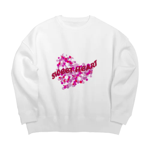 スイートハート　ピンク Big Crew Neck Sweatshirt