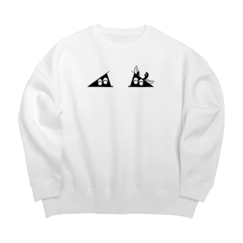 忍者スリスリくん&忍者ッカロープ Big Crew Neck Sweatshirt