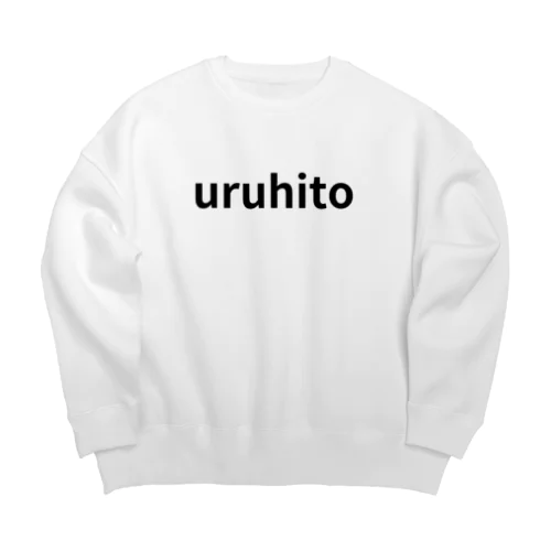 【ウルヒト】シンプルロゴシリーズ Big Crew Neck Sweatshirt