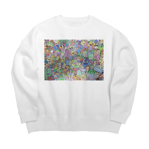 笑顔の花🌻〜1人1人違ってみんな良い〜 Big Crew Neck Sweatshirt