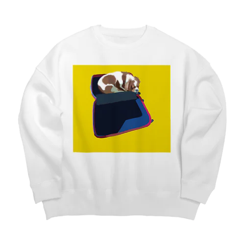 スーツケース犬 Big Crew Neck Sweatshirt