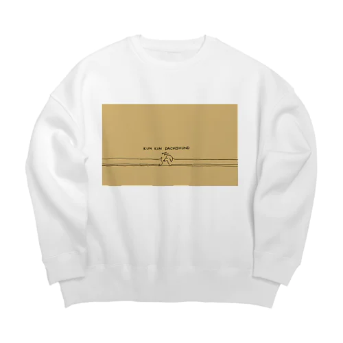 おしりクンクンダックスフント Big Crew Neck Sweatshirt